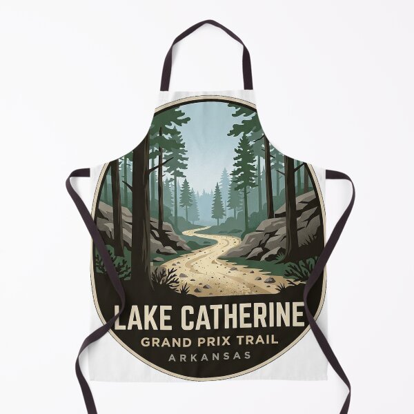 Item preview, Grand Prix Trail Lake Catherine State Park Oval Sticker designed and sold by DetourDgn.