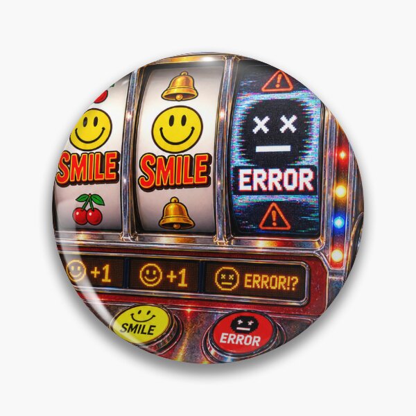 Item preview, Lucky Error – Play, Smile & Glitch designed and sold by #kingMAMECRAFT.