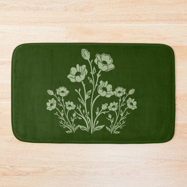 Item preview, Olive Green Botanical Wildflower Line Art designed and sold by ​Jyoti Digital Artist.