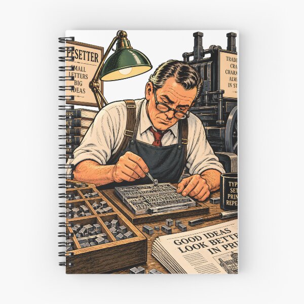 Item preview, The Last Typesetter designed and sold by TOMSZE.
