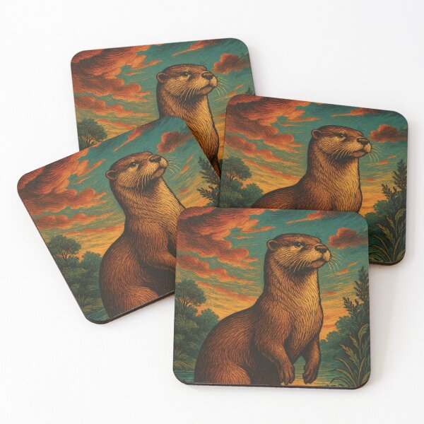 Item preview, Majestic Otter Vintage Elegance designed and sold by PaintedPixels01.