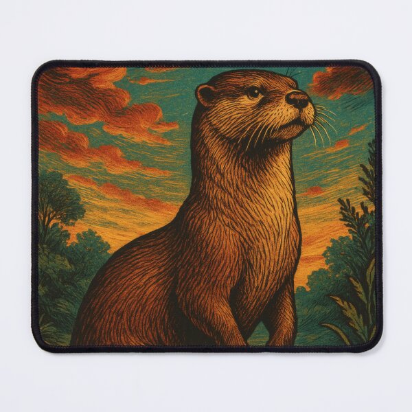 Item preview, Majestic Otter Vintage Elegance designed and sold by PaintedPixels01.