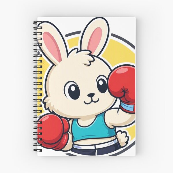 Item preview, Cute Chibi Boxing Rabbit Saturday Morning Cartoon Fighter designed and sold by Martial-Art-23.