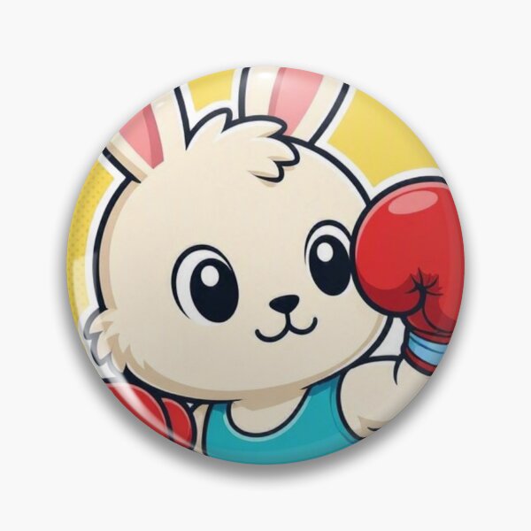 Item preview, Cute Chibi Boxing Rabbit Saturday Morning Cartoon Fighter designed and sold by Martial-Art-23.