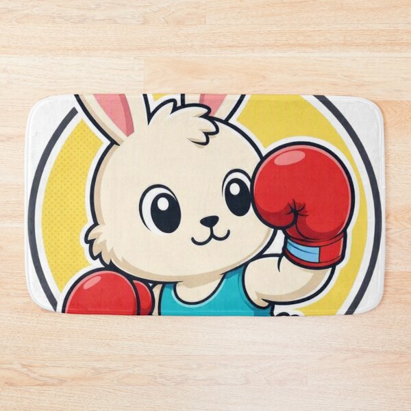 Item preview, Cute Chibi Boxing Rabbit Saturday Morning Cartoon Fighter designed and sold by Martial-Art-23.