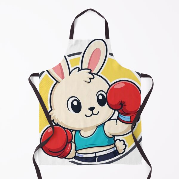 Item preview, Cute Chibi Boxing Rabbit Saturday Morning Cartoon Fighter designed and sold by Martial-Art-23.