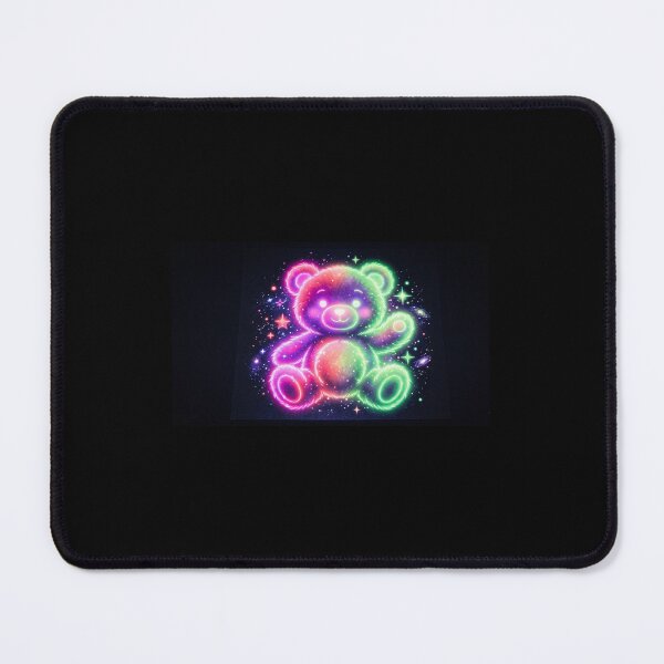Item preview, Teddy Glow in the Dark Rainbow Galaxy Teddy Bear Illustration designed and sold by TheModernMuslimchibi&more .