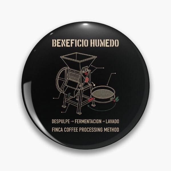 Item preview, Beneficio Humedo Finca Coffee Processing Method Diagram designed and sold by SplashTastic.