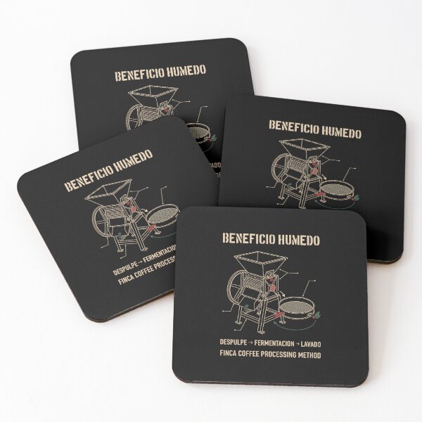 Item preview, Beneficio Humedo Finca Coffee Processing Method Diagram designed and sold by SplashTastic.