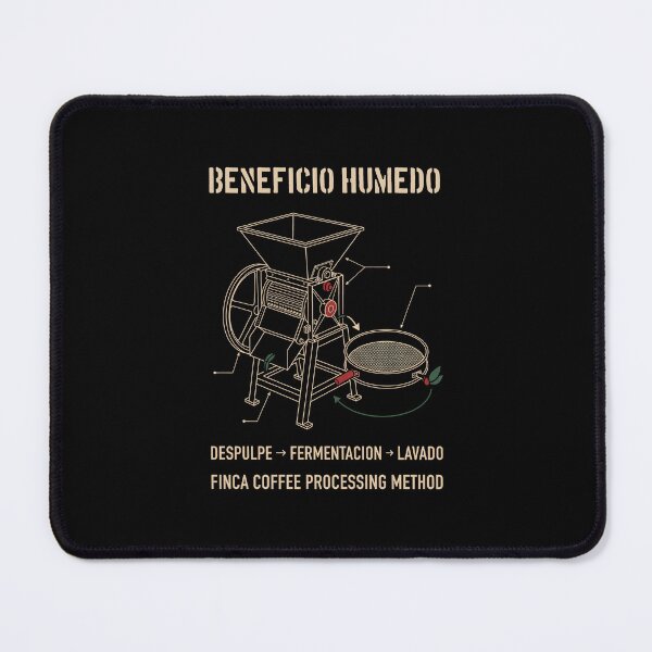 Item preview, Beneficio Humedo Finca Coffee Processing Method Diagram designed and sold by SplashTastic.
