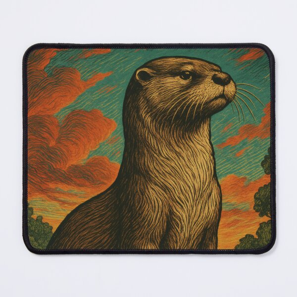 Item preview, Majestic Otter Vintage Elegance designed and sold by PaintedPixels01.
