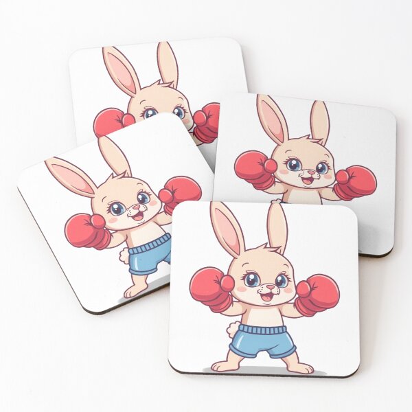 Item preview, Cute Cartoonish Boxing Rabbit Saturday Morning Cartoon Fighter designed and sold by Martial-Art-23.