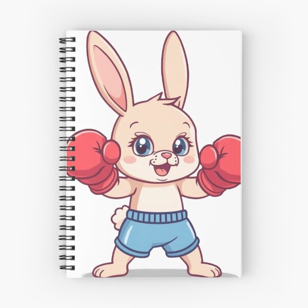Item preview, Cute Cartoonish Boxing Rabbit Saturday Morning Cartoon Fighter designed and sold by Martial-Art-23.