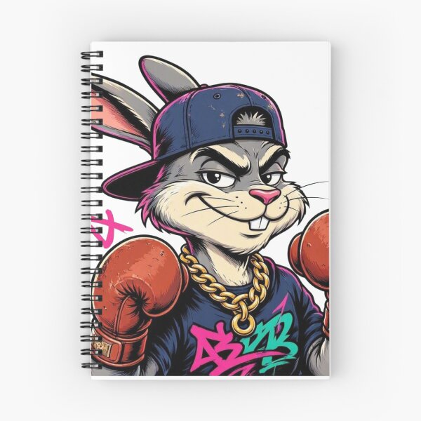 Item preview, 90s Street Cartoon Boxing Rabbit Retro Tough Bunny designed and sold by Martial-Art-23.