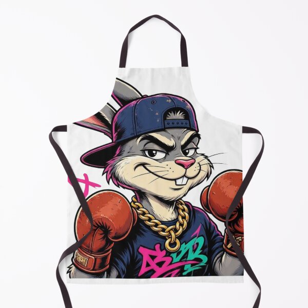 Item preview, 90s Street Cartoon Boxing Rabbit Retro Tough Bunny designed and sold by Martial-Art-23.