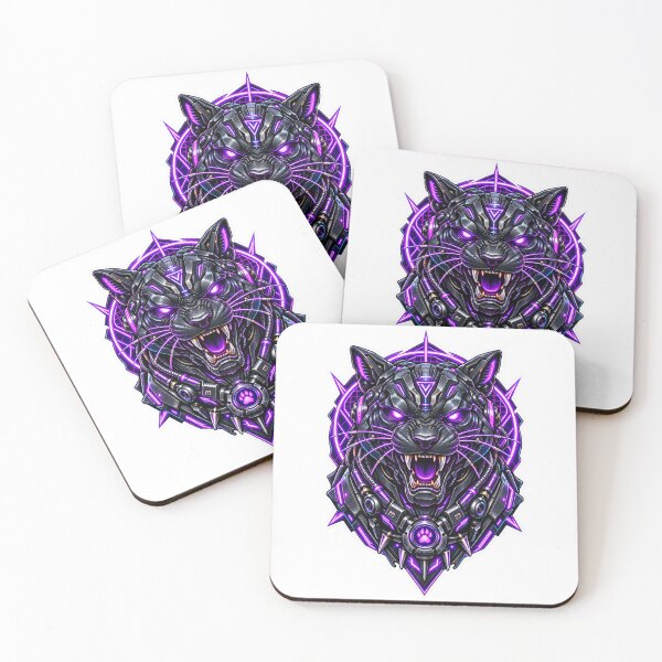 Item preview, Cyberpunk Robotic Cyber Panther Alpha Art designed and sold by RiteshCenter .