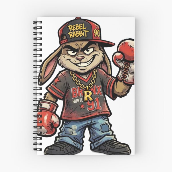 Item preview, 90s Street Cartoon Boxing Rabbit Retro Tough Bunny designed and sold by Martial-Art-23.