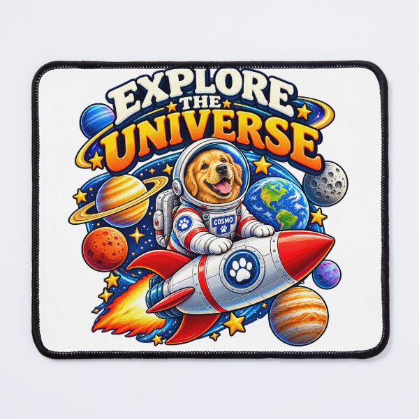 Item preview, Explore the Universe Golden Retriever Astronaut Space Dog Design designed and sold by CreativeNest Prints.