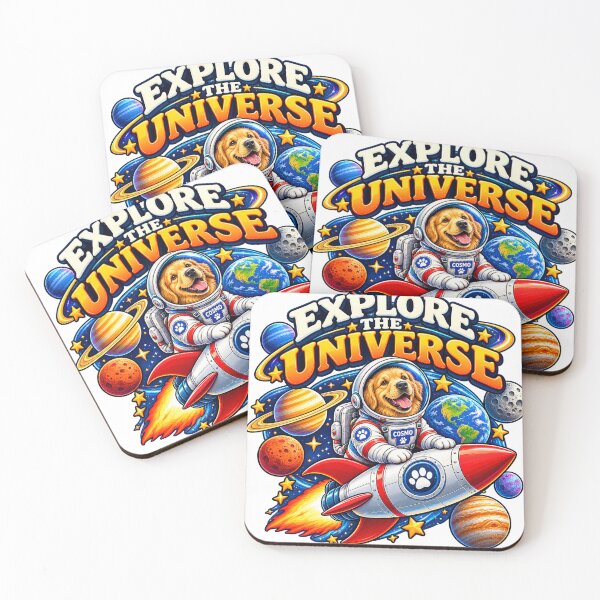 Item preview, Explore the Universe Golden Retriever Astronaut Space Dog Design designed and sold by CreativeNest Prints.