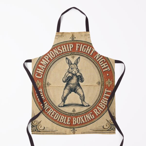 Item preview, Vintage Fight Night Poster Boxing Rabbit Championship Art designed and sold by Martial-Art-23.