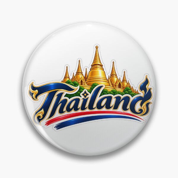 Item preview, Thailand Golden Temple Landmark Emblem designed and sold by Nicha Studio.
