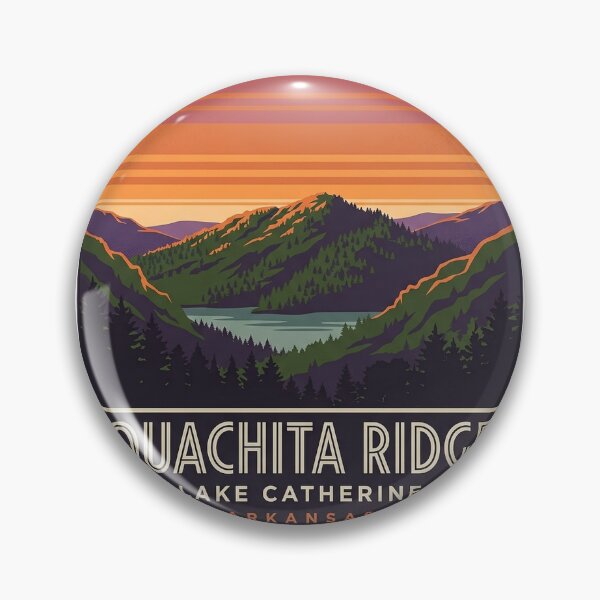 Item preview, Ouachita Ridge Lake Catherine State Park Crest Sticker designed and sold by DetourDgn.