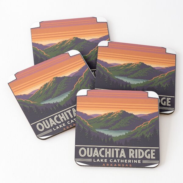 Item preview, Ouachita Ridge Lake Catherine State Park Crest Sticker designed and sold by DetourDgn.