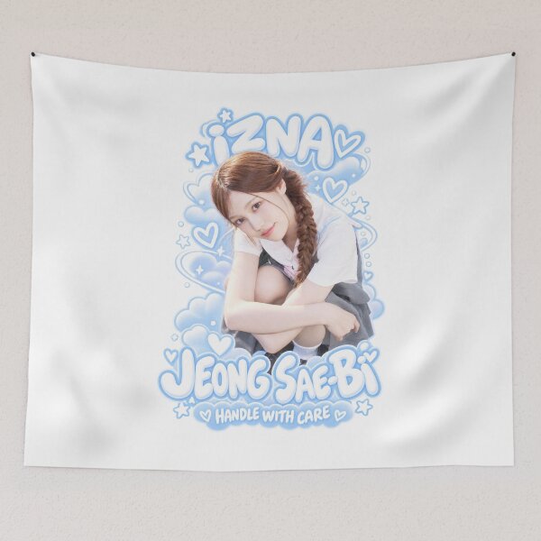 Item preview, izna Jeong Saebi Handle With Care Blue Heart designed and sold by Valereekmerch.