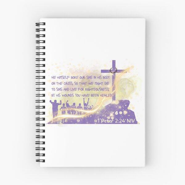 Item preview, Bible Art - 1 Peter 2:24 By his Wounds we are Healed designed and sold by Boy and Belugee.