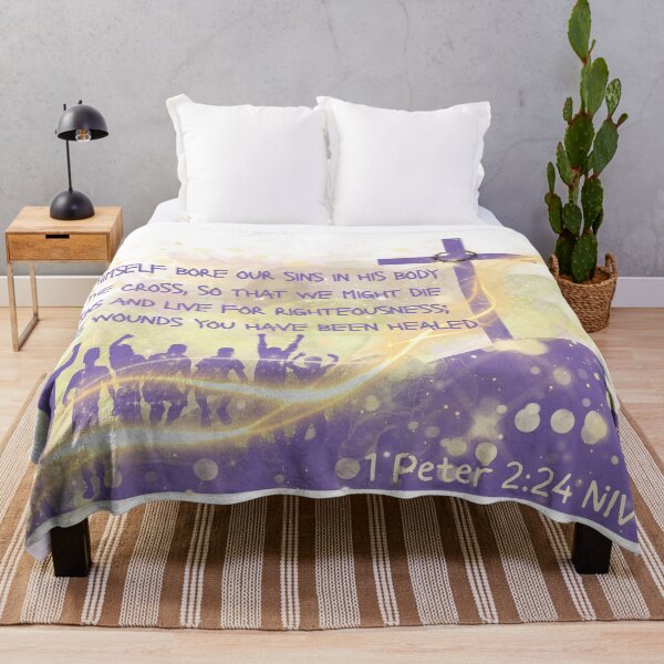 Item preview, Bible Art - 1 Peter 2:24 By his Wounds we are Healed designed and sold by Boy and Belugee.