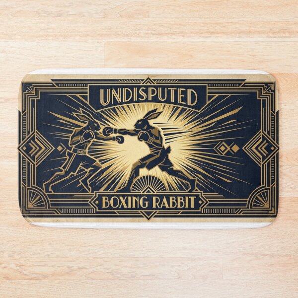 Item preview, Art Deco Boxing Rabbit Undisputed Fight Poster Graphic designed and sold by Martial-Art-23.