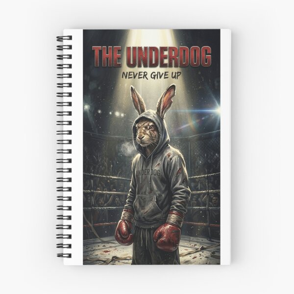 Item preview, The Underdog Boxing Rabbit Cinematic Movie Style Poster designed and sold by Martial-Art-23.