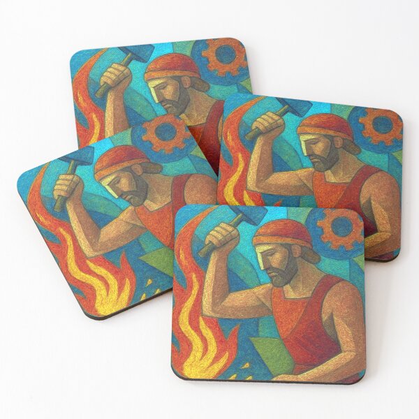 Item preview, Hephaestus Painting – Greek God of Fire and Forge designed and sold by GalleryKauffeld.
