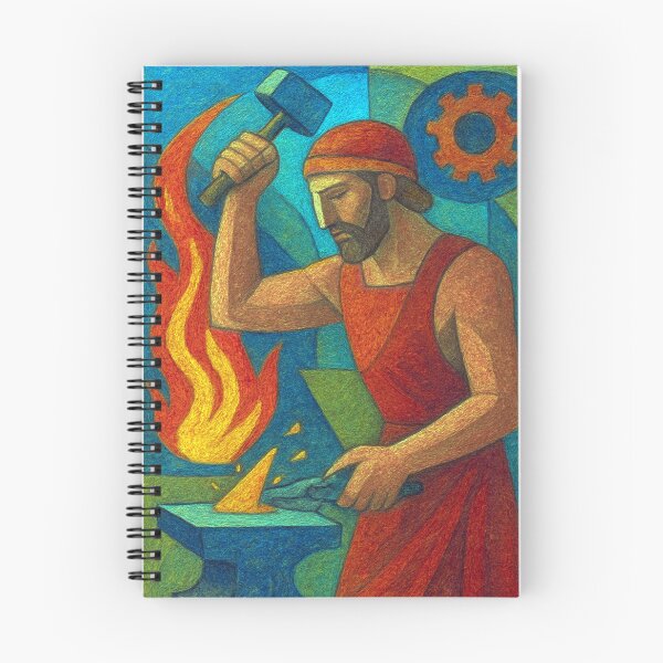 Item preview, Hephaestus Painting – Greek God of Fire and Forge designed and sold by GalleryKauffeld.