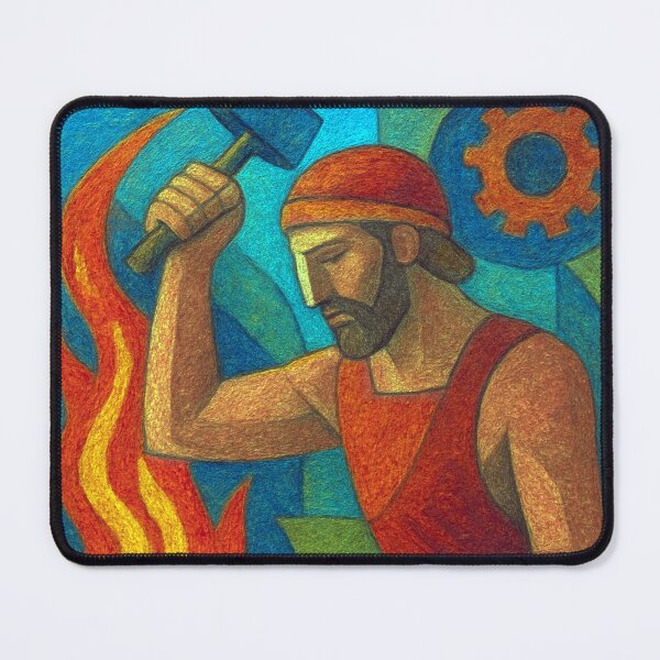 Item preview, Hephaestus Painting – Greek God of Fire and Forge designed and sold by GalleryKauffeld.