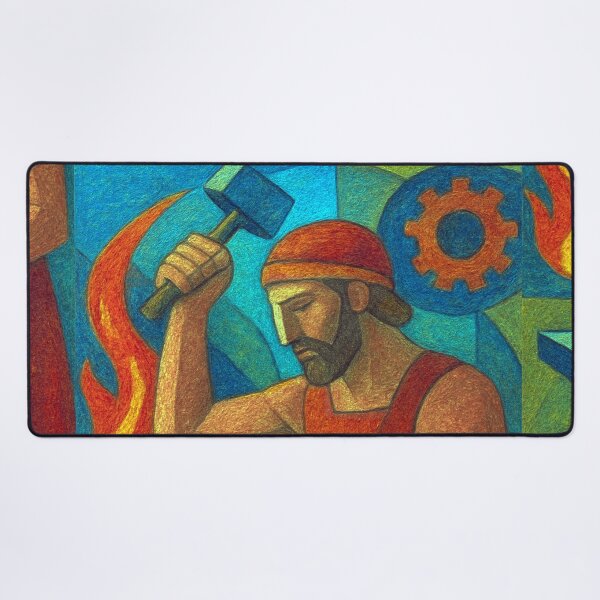 Item preview, Hephaestus Painting – Greek God of Fire and Forge designed and sold by GalleryKauffeld.