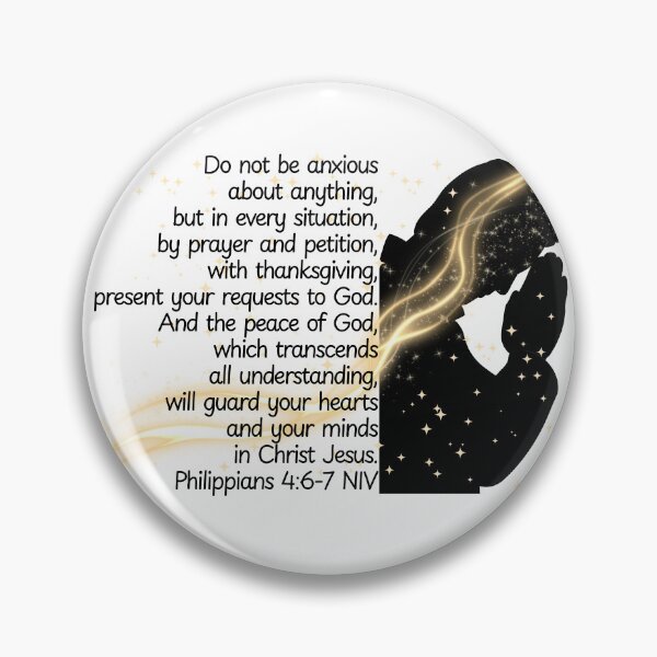 Item preview, Bible Art - Philippians 4:6-7 Do not be Anxious  designed and sold by Boy and Belugee.