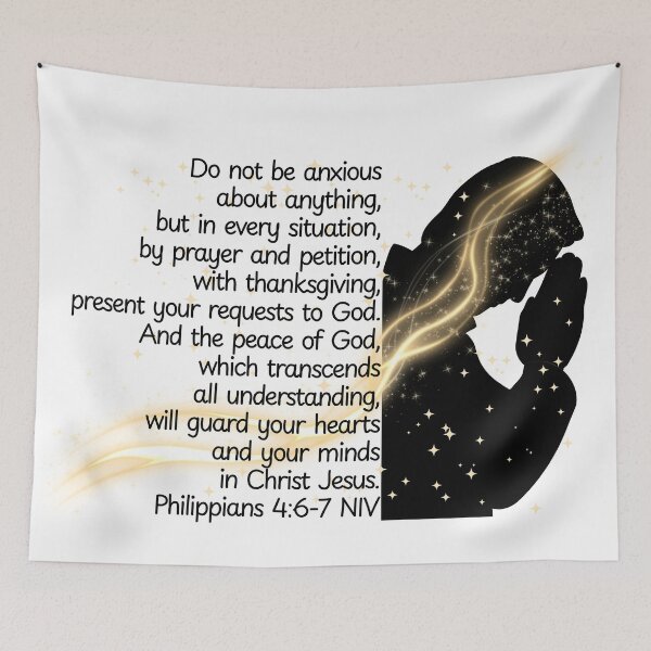 Item preview, Bible Art - Philippians 4:6-7 Do not be Anxious  designed and sold by Boy and Belugee.
