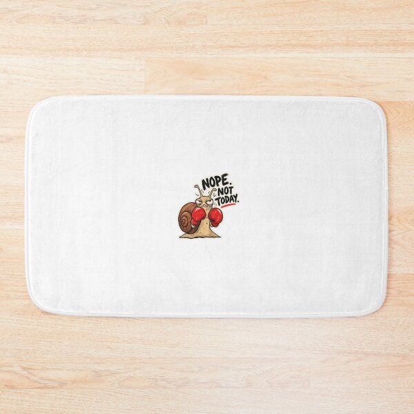 Item preview, Nope Not Today Boxing Snail - Funny Sarcastic Art designed and sold by VYBEHAUS.