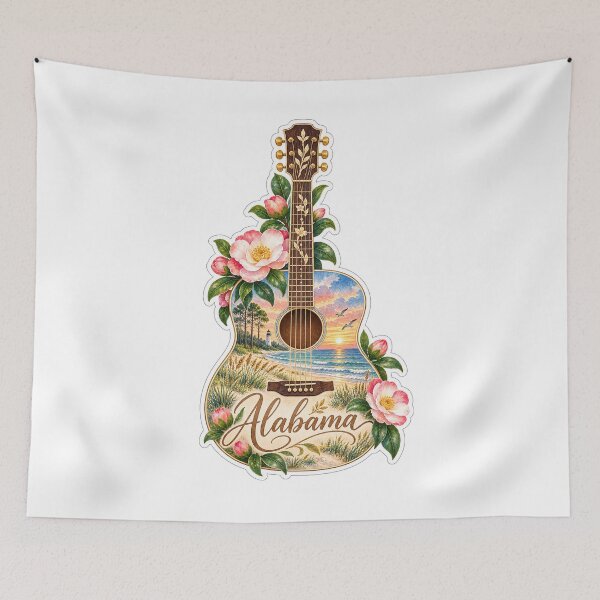 Item preview, Alabama Coastal Soul Guitar designed and sold by Whimspired By Paxx.