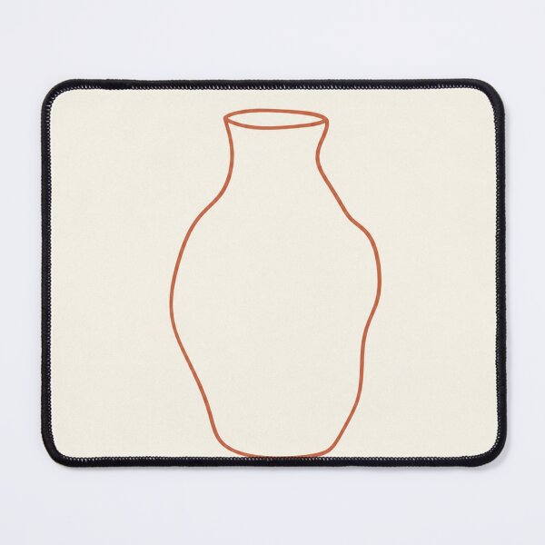 Item preview, Uneven Clay Vase | Wabi-Sabi Minimalist Line Art designed and sold by Zaramodo.
