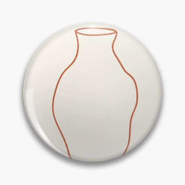 Item preview, Uneven Clay Vase | Wabi-Sabi Minimalist Line Art designed and sold by Zaramodo.