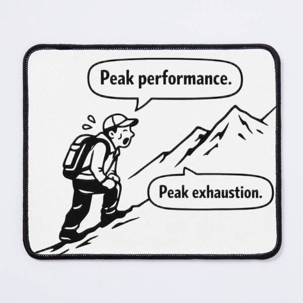 Item preview, Peak Performance Peak Exhaustion Funny Hiking  designed and sold by GabeMountainArt.