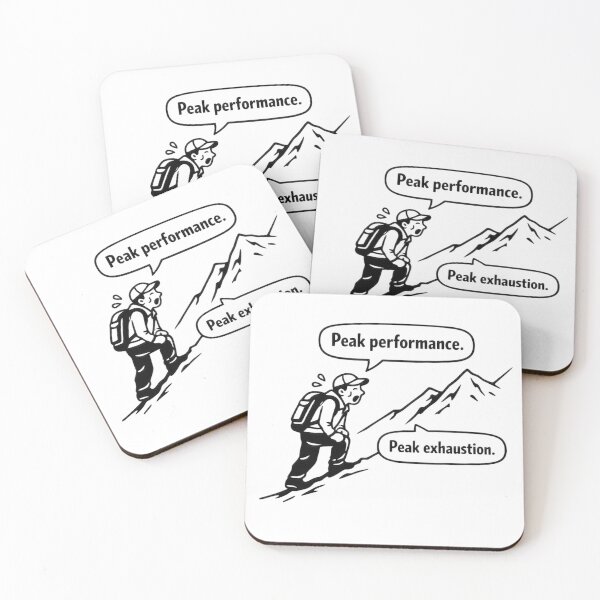Item preview, Peak Performance Peak Exhaustion Funny Hiking  designed and sold by GabeMountainArt.