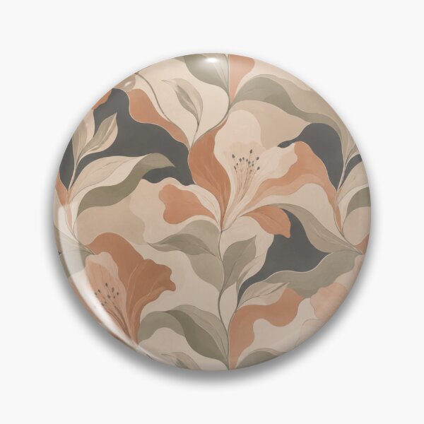 Item preview, Vintage Floral Pattern – Neutral Beige Peach Botanical Aesthetic designed and sold by CreativeCharmCo.
