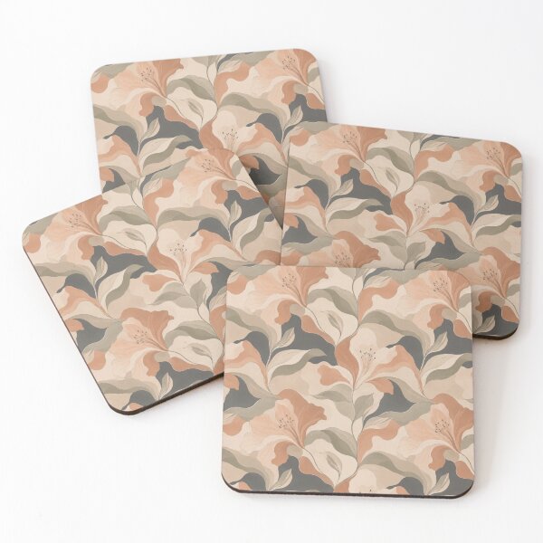 Item preview, Vintage Floral Pattern – Neutral Beige Peach Botanical Aesthetic designed and sold by CreativeCharmCo.