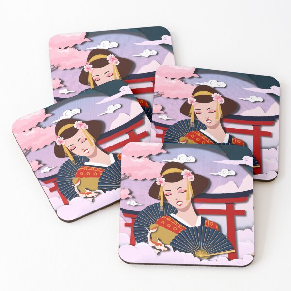 Item preview,  Illustration featuring a traditional Japanese geisha designed and sold by Natsuzie.