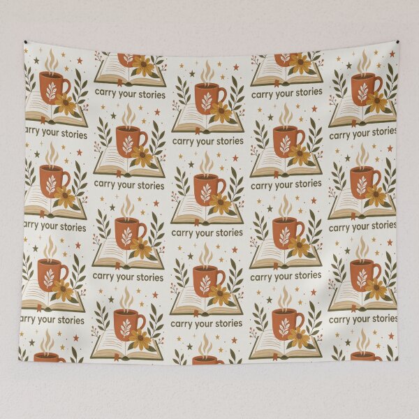 Item preview, Carry Your Stories Cozy Book Coffee designed and sold by creativerooney.