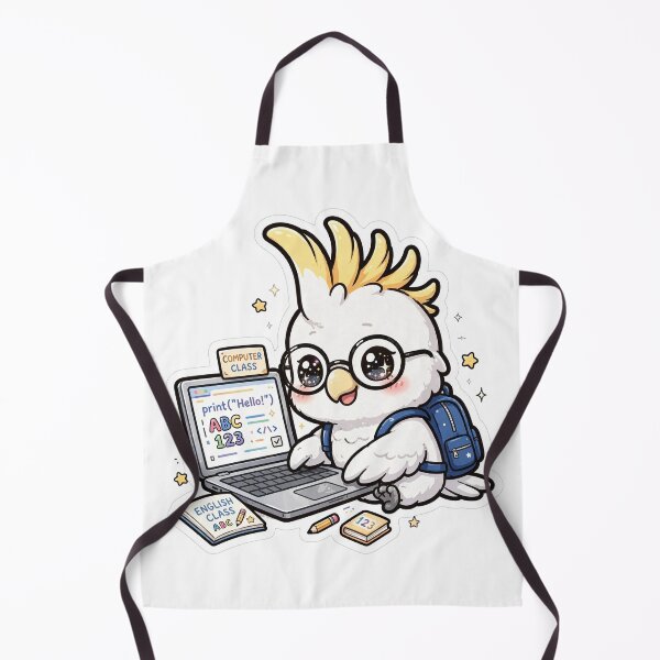 Item preview, Cute Cockatoo Back To School Coding Class designed and sold by Wildlife-Walk.