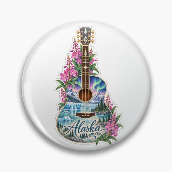 Item preview, Alaska Northern Lights Guitar designed and sold by Whimspired By Paxx.